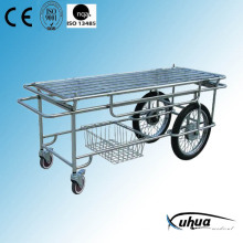 Chariot de transfert de patient en acier inoxydable avec roues de moto (G-4)